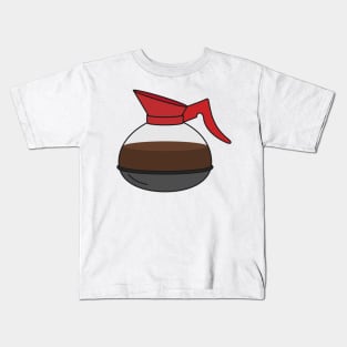 Diner Style Coffee Pot Kids T-Shirt